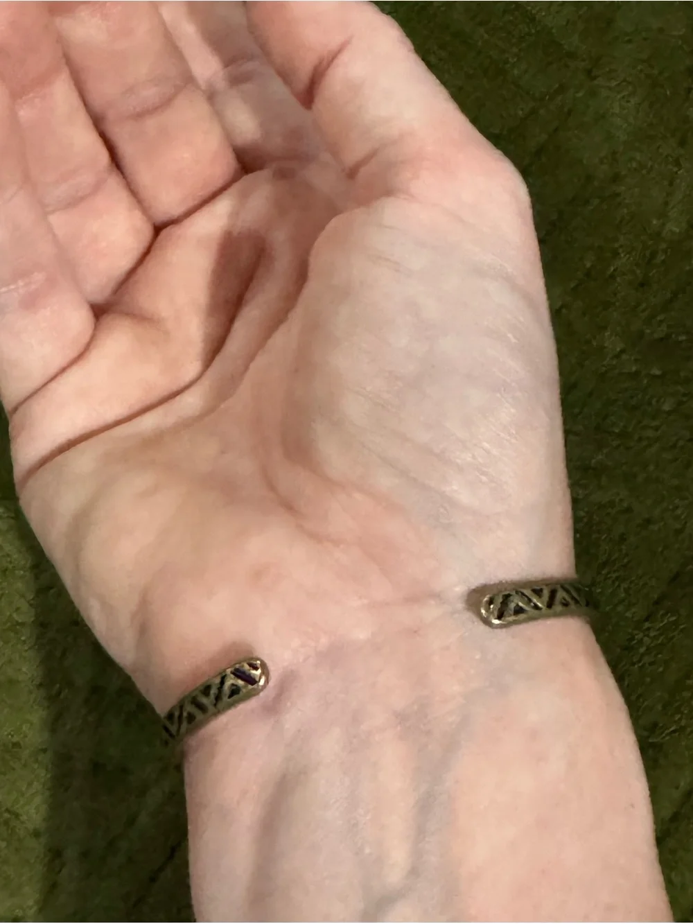 Classic Brass Geometric Cuff Bracelet